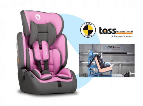 LEVI SIMPLE Lionelo Fotelik samochodowy 9-36 kg - CANDY PINK