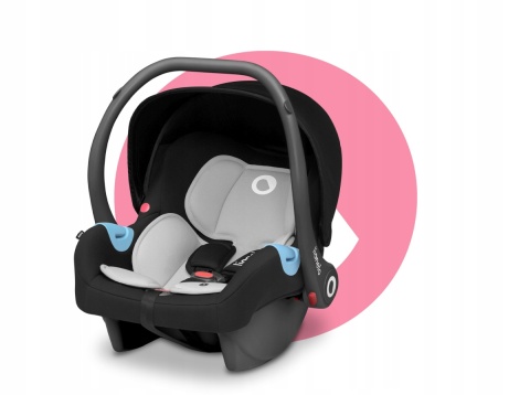 AMBER 3w1 Lionelo Wózek wielofunkcyjny z gondolą i fotelikiem 0-13kg - PINK ROSE