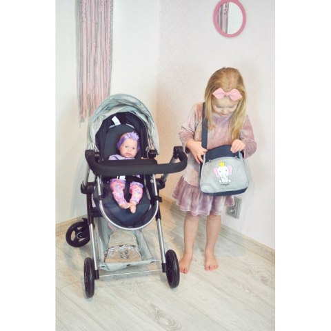 WOOPIE ROYAL Wózek dla Lalek 3w1 GROWING UP Spacerówka Gondola Torba
