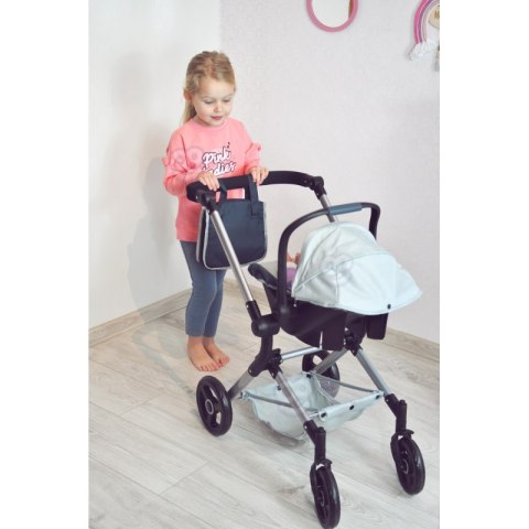 WOOPIE ROYAL Wózek dla Lalek 3w1 GROWING UP Spacerówka Gondola Torba