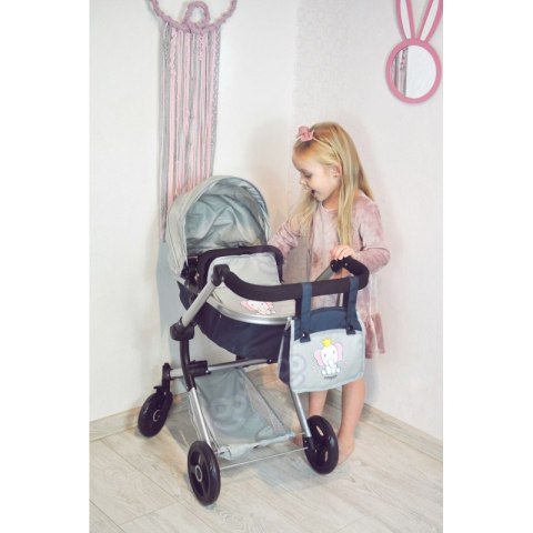 WOOPIE ROYAL Wózek dla Lalek 3w1 GROWING UP Spacerówka Gondola Torba