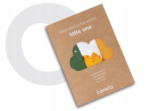 Zestaw 3 pieluszek dla dziecka Lionelo Bamboo Box - DINO