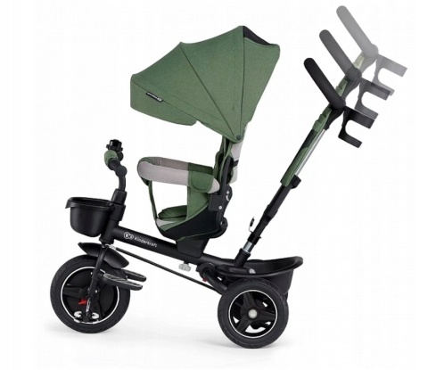 KinderKraft SPINSTEP Składany rowerek trójkołowy 5w1 - Pastel Green
