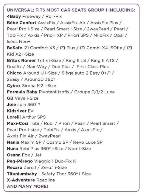 Pokrowiec do fotelika 9-18kg Dooky Origami pink