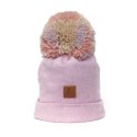 Pom Pom - czapka zimowa ALPACA BOHO Dark Pink M