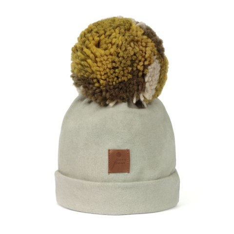 Pom Pom - czapka zimowa ALPACA BOHO Sage M