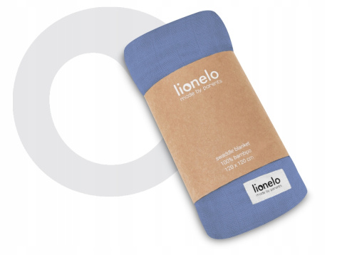 Bamboo Blue Swaddle Lionelo otulacz kocyk bambusowy - Blue Denim