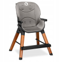 MONA BLACK ONYX krzesełko 4w1 Lionelo do 75kg, dla starszych dzieci, stołek barowy, turystyczne