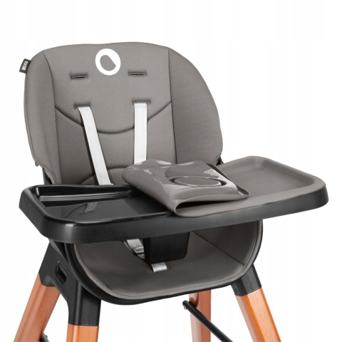 MONA BLACK ONYX krzesełko 4w1 Lionelo do 75kg, dla starszych dzieci, stołek barowy, turystyczne