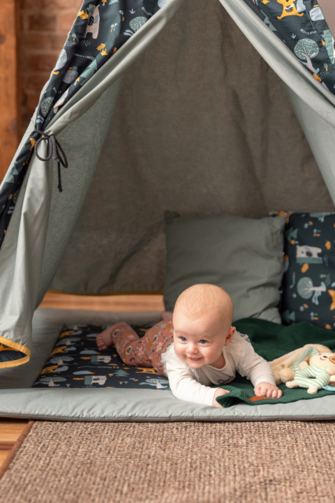 Namiot Indiańskie Tipi POLANA ZIELONY kącik zabaw Sensillo