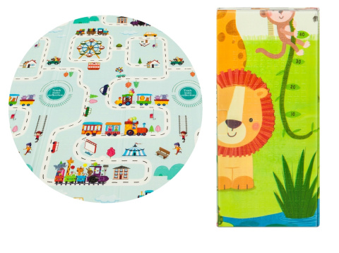ROBBY Lionelo Duża mata edukacyjna dwustronna 180x200 cm