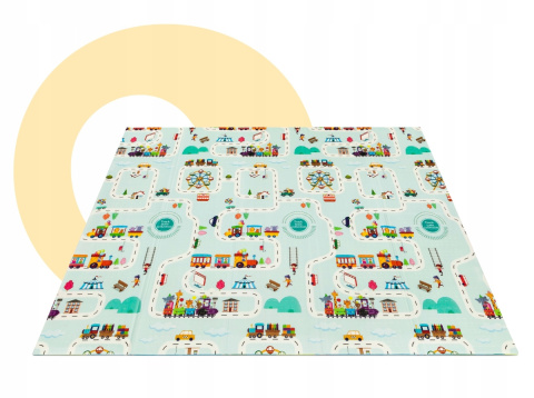 ROBBY Lionelo Duża mata edukacyjna dwustronna 180x200 cm