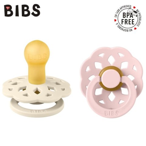 BIBS BOHEME 2-PACK IVORY & BLOSSOM S Smoczek Uspokajający kauczuk Hevea