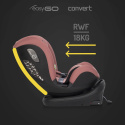 EasyGo CONVERT Fotelik samochodowy obrotowy 360° RWF z Isofix 0-36 kg - ROSE