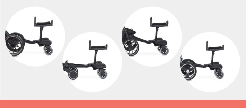 Colibro BOARD 2w1 Uniwersalna dostawka do wózków z siedziskiem