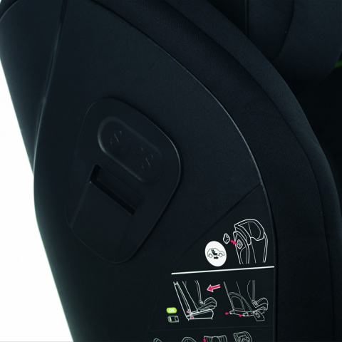 Jane IRACER Fotelik samochodowy i-Size 15-36 kg z isofix - U05 DIM GREY