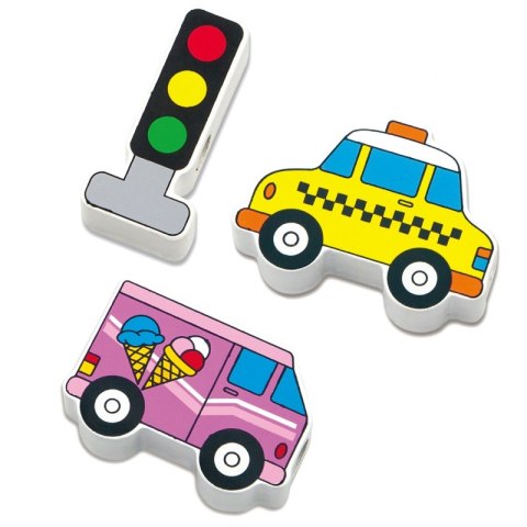 VIGA Drewniane Klocki Drewniane Przeplatanka Sznurowanka Samochody