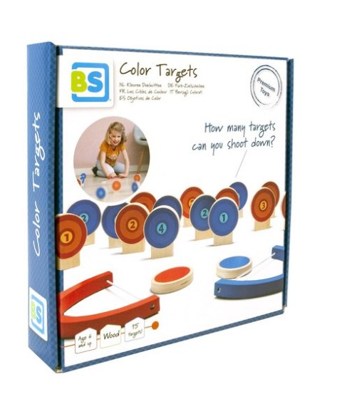 BS Toys, drewniana gra zręcznościowa Kolorowy cel - uszkodzone opakowanie 5% RABAT