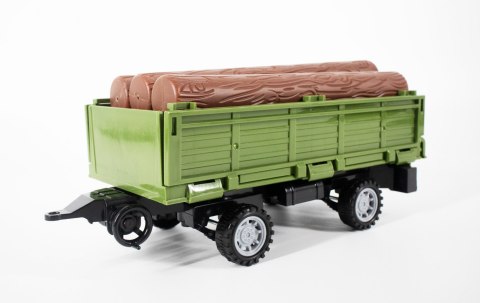 TRAKTOR NA RADIO 52 CM. Z PRZYCZEPĄ