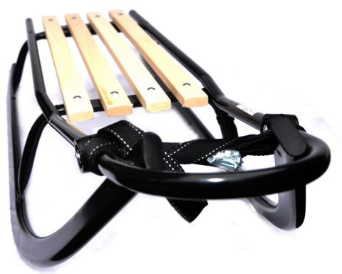 Sanki Kubuś 2 z oparciem czarne Dodo