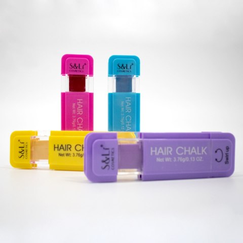 4 KOLOROWE KREDKI DO WŁOSÓW