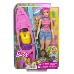 Barbie Kemping Daisy Lalka + kajak HDF75 p4 MATTEL