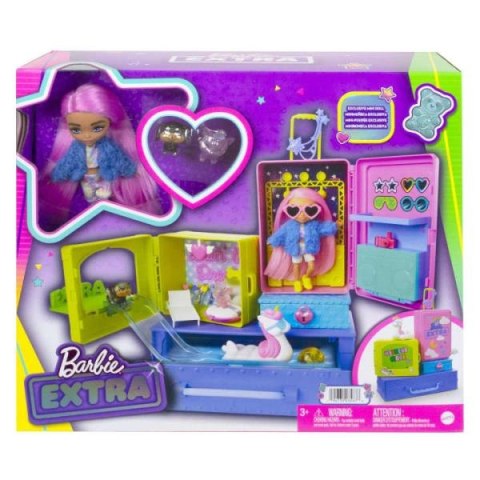 Barbie Extra zestaw Mała lalka + zwierzątka HDY91 p2 MATTEL