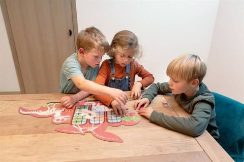 Scratch, Dwustronne Puzzle XL (100 elem) Dinozaury i szkielety