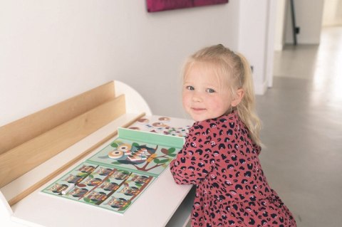 Scratch, magnetyczna układanka - kształty i kolory Sowa