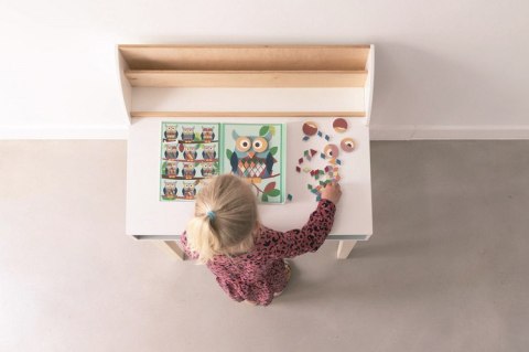 Scratch, magnetyczna układanka - kształty i kolory Sowa