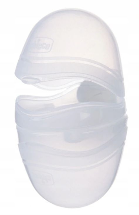 Chicco Podwójne Etui Do Smoczka - biały transparentny