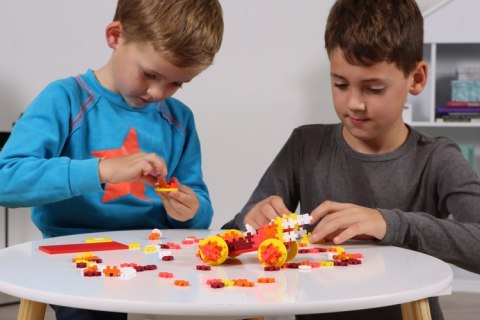 Klocki Konstrukcyjne Plus Plus Go Mini Tuba Fire Car