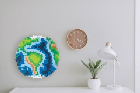 Plus-Plus Mini, Puzzle po numerach 800 szt - Kula ziemska