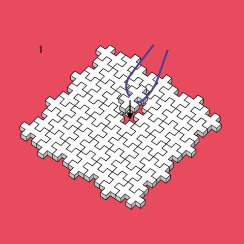 Plus-Plus Mini, Puzzle po numerach 800 szt - Kula ziemska