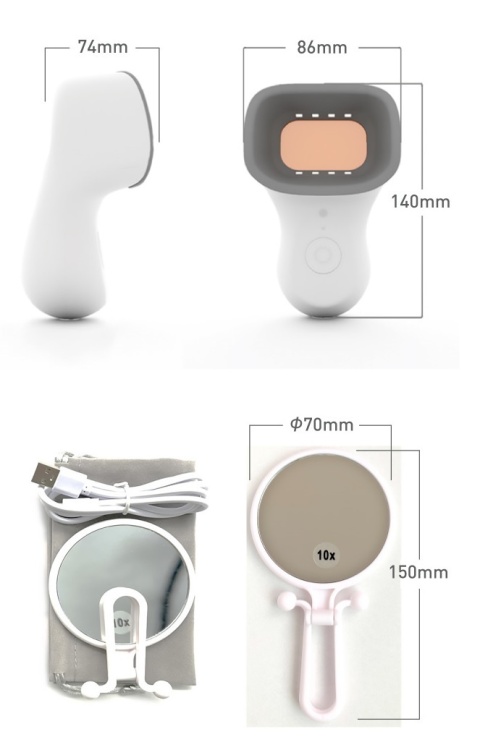 i-Cute innowacyjny skaner czystości zębów do użytku domowego - różowy