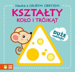 Książka Nauka z grubym obrysem. Kształty. Koło i trójkąt ZIELONA SOWA