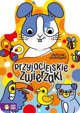 Książka Zakręcone kolorowanie. Przyjacielskie zwierzaki. ZIELONA SOWA