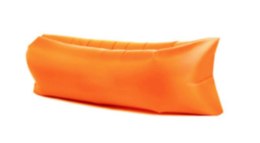 SOFA materac łóżko leżak na powietrze pomarańczowy 230x70cm