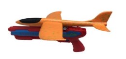 Pistolet wyrzutnia samolotów automat czerwono-pomarańczowy