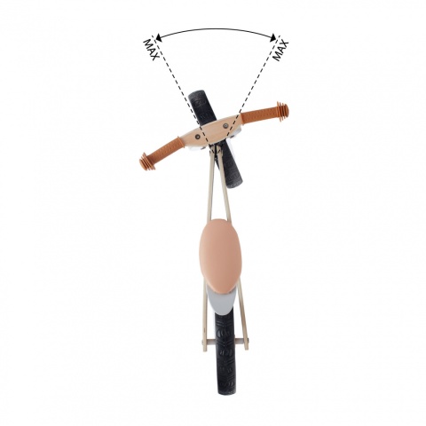 RUNNER NATURE Kinderkraft drewniany rowerek biegowy - Grey