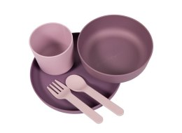 B-Zestaw naczyń 5 elem. BIOplastik CPLA purplepink