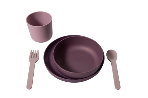 B-Zestaw naczyń 5 elem. BIOplastik CPLA purplepink