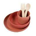 B-Zestaw naczyń 5 elem. BIOplastik CPLA terracotta