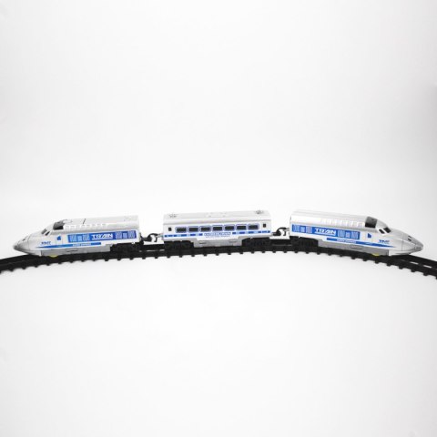 POCIĄG ELEKTRYCZNY ZE ŚWIATŁEM, DŹWIĘKIEM I TORAMI