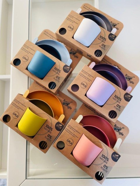 B-Zestaw naczyń 5 elem. BIOplastik CPLA terracotta