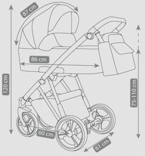 NAVO Camarelo 2w1 wózek wielofunkcyjny Polski Produkt kolor 03