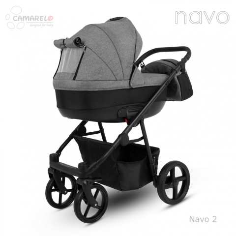 NAVO Camarelo 3w1 wózek wielofunkcyjny z fotelikiem KITE 0-13kg Polski Produkt kolor 02