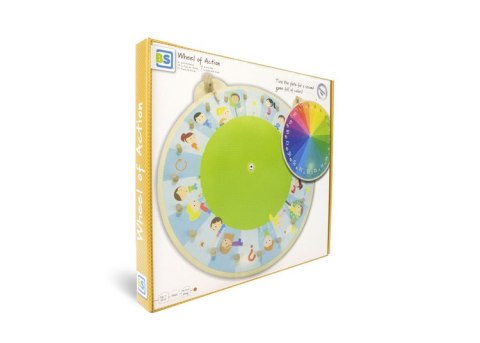 BS Toys, drewniana gra towarzyska Koło zadań XL (45 cm)