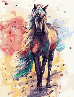 Malowanie po numerach obraz 40x50cm koń