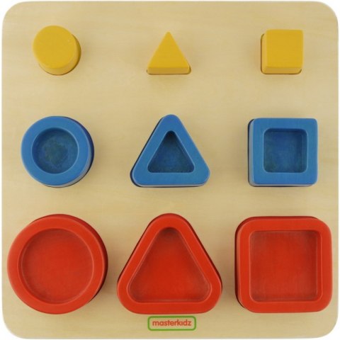 MASTERKIDZ Sorter Kształtów Klocki Geometryczne Montessori
